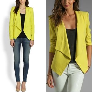 BCBG MaxAzria Lime Green Abree Blazer Jacket XS